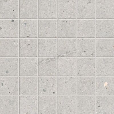  Marazzi Mystone - Moon White 30x30 cm Vloertegel / Wandtegel Mosaico 5x5 Mat Gestructureerd Naturale M8JY | 238320
