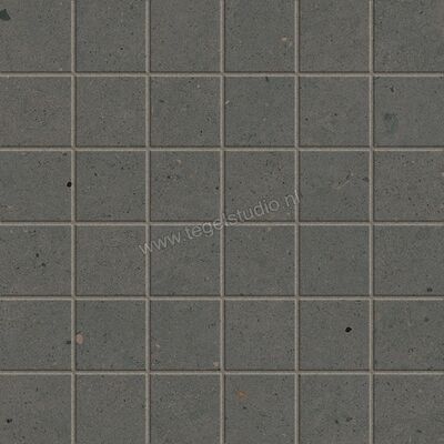  Marazzi Mystone - Moon Anthracite 30x30 cm Vloertegel / Wandtegel Mosaico 5x5 Mat Gestructureerd Naturale M8K0 | 238353