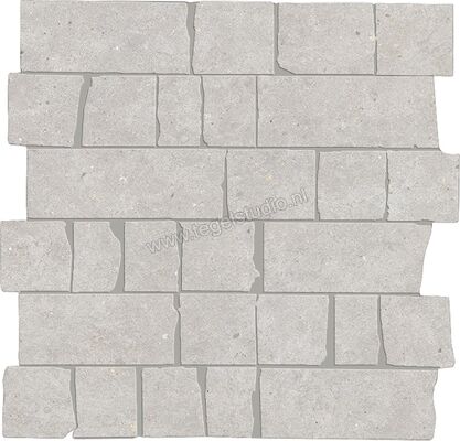  Marazzi Mystone - Moon White 30x30 cm Vloertegel / Wandtegel Mosaico Spaccatella Mat Gestructureerd Naturale M8LJ | 238362