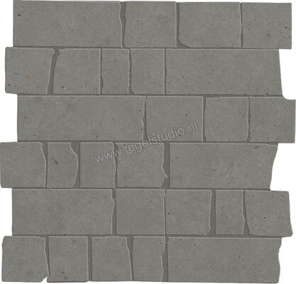  Marazzi Mystone - Moon Grey 30x30 cm Vloertegel / Wandtegel Mosaico Spaccatella Mat Gestructureerd Naturale M8LK | 238383