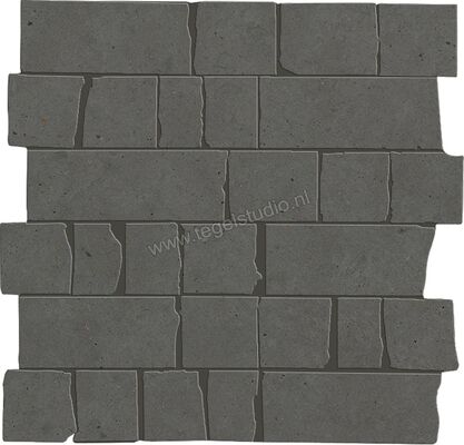  Marazzi Mystone - Moon Antracite 30x30 cm Vloertegel / Wandtegel Mosaico Spaccatella Mat Gestructureerd Naturale M8LL | 238395