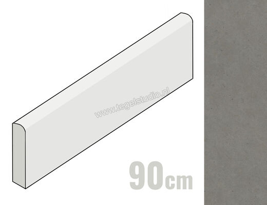  Marazzi Mystone - Moon Grey 7x90 cm Plint Mat Gestructureerd Naturale M8K8 | 238611