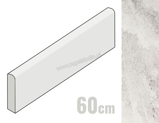 Marazzi Mystone - Quarzite Ghiaccio 7x60 cm Plint Mat Gestructureerd Naturale MLY9 | 239448