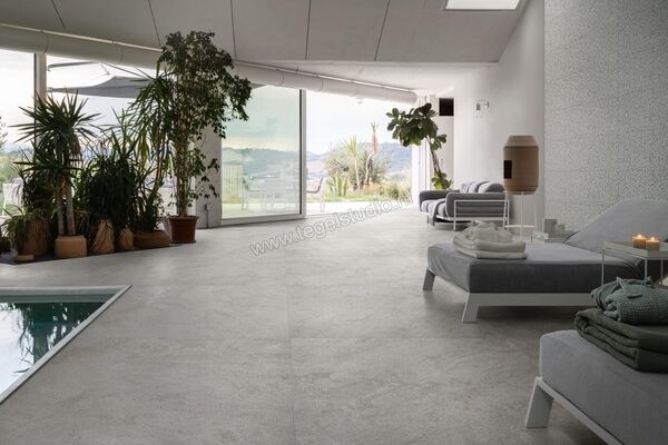 Marazzi Naturalia Grigio 100x100 cm Vloertegel / Wandtegel Mat Gestructureerd Strutturato MERF | 240117