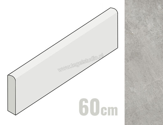 Marazzi Naturalia Grigio 7x60 cm Plint Mat Gestructureerd Naturale MEXZ | 240183