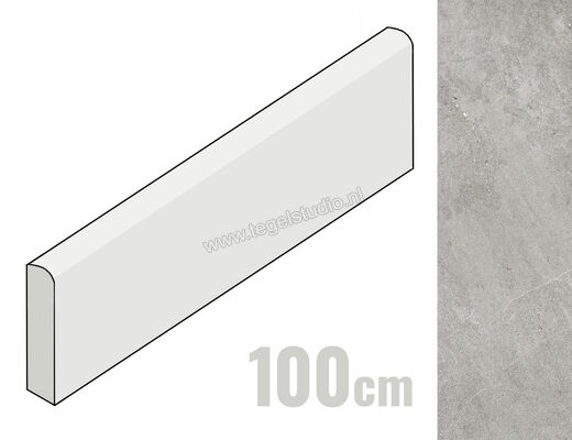 Marazzi Naturalia Grigio 7x100 cm Plint Mat Gestructureerd Naturale MEY7 | 240201