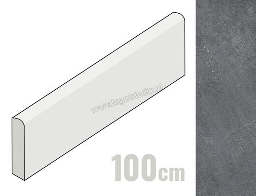 Marazzi Naturalia Cenere 7x100 cm Plint Mat Gestructureerd Naturale MEY8 | 240204