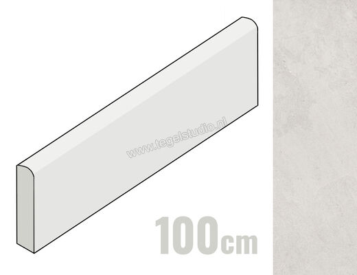 Marazzi Naturalia Bianco 7x100 cm Plint Mat Gestructureerd Naturale MEYD | 240213