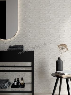  Marazzi Plaza White 30x90 cm Wandtegel Struttura Range 3D Mat Gestructureerd Naturale M95H | 241287
