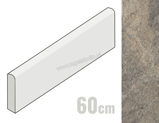  Marazzi Rocking Grey 7x60 cm Plint Mat Gestructureerd Strutturato M17A | 241902