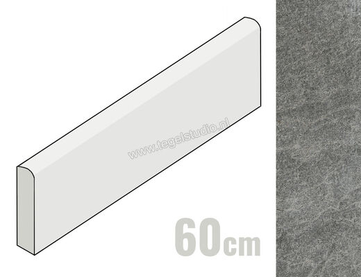  Marazzi Rocking Anthracite 7x60 cm Plint Mat Gestructureerd Strutturato M17C | 241905