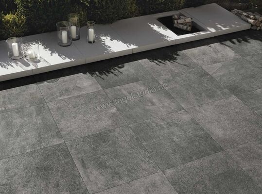  Marazzi Rocking20 Anthracite 60x60x2 cm Terrastegel Strutturato Mat Gestructureerd Strutturato M191 | 242049