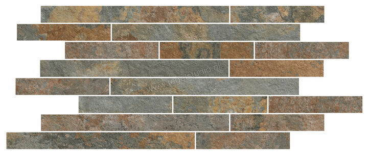  Marazzi Rocking Multicolor 22x55 cm Mozaiek Mat Gestructureerd Naturale M1HS | 242115