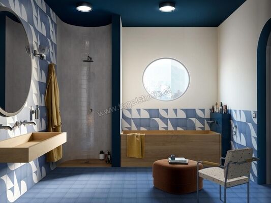  Marazzi Scenario Blu 20x20 cm Vloertegel / Wandtegel Decoro Mix Blu Mat Vlak Naturale M8RJ | 242145