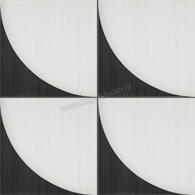  Marazzi Scenario Nero 20x20 cm Vloertegel / Wandtegel Tappeto 2B Mat Vlak Naturale M8RG | 242202