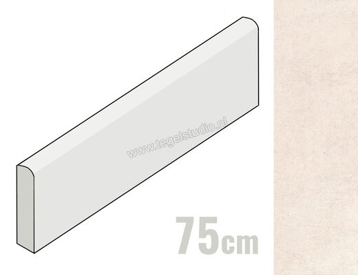  Marazzi Terratech Avorio 7x75 cm Plint Mat Vlak Naturale M8LX | 242865