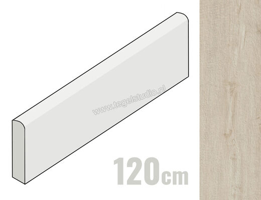 Marazzi Treverkhome Acero 7.2x120 cm Plint Mat Gestructureerd Naturale MLF6-120 | 243870