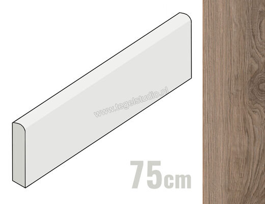  Marazzi Treverkmust Taupe 7x75 cm Plint Mat Gestructureerd Naturale M08F | 244611