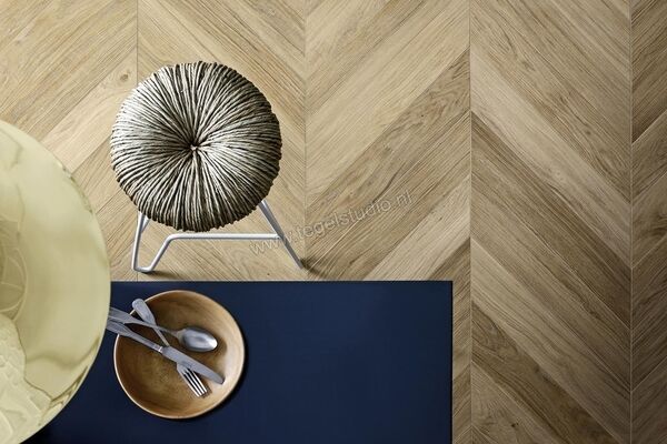  Marazzi Treverkmust Beige 73.2x11.8 cm Vloertegel / Wandtegel Chevron Mat Gestructureerd Naturale M0CA | 244707
