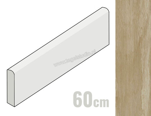  Marazzi Treverksoul Neutral 7.5x60 cm Plint Mat Gestructureerd Naturale MTC4 | 244743