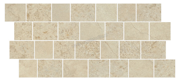 Marazzi Uniche Arles 28.4x59.4 cm Mozaiek Spaccatella Strutturato Mat Gestructureerd Naturale MAR1 | 245355