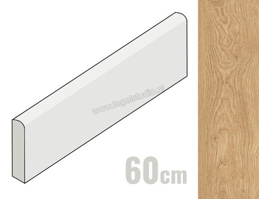 Marazzi Vero Larice 6x60 cm Plint Mat Gestructureerd Naturale MEXN | 245538