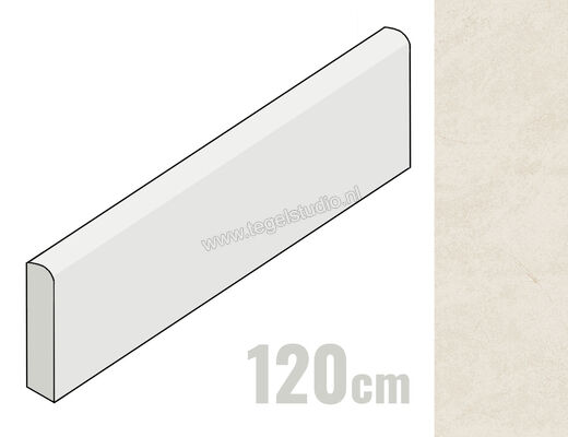 Margres Concept White 8x120 cm Plint Mat Vlak Naturale 812CT1NR | 247622