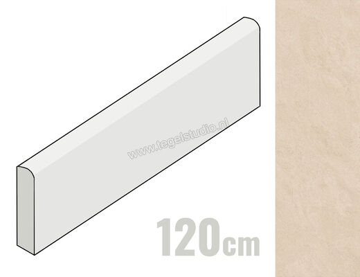 Margres Concept Beige 8x120 cm Plint Mat Vlak Naturale 812CT2NR | 247625