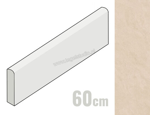 Margres Concept Beige 8x60 cm Plint Mat Vlak Naturale 86CT2NR | 247637