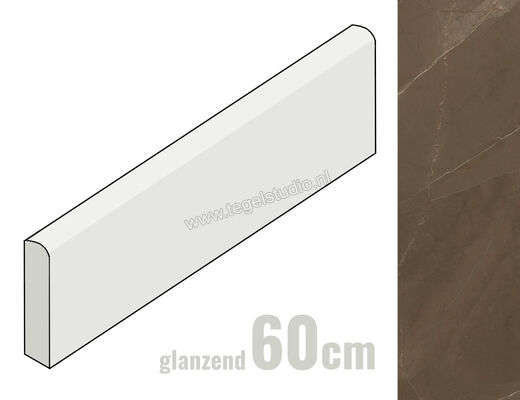 Marazzi Allmarble Pulpis Lux 7x60 cm Plint Glanzend Vlak Lux M42M | 248177