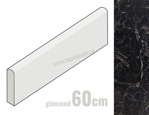 Marazzi Allmarble Saint Laurent Lux 7x60 cm Plint Glanzend Vlak Lux MMKT | 248279