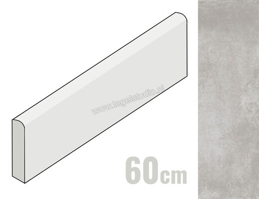 Villeroy & Boch Section Zementgrau 7.5x60 cm Plint Mat 2421 SZ60 0 | 248447