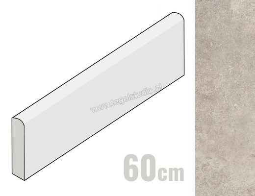 Villeroy & Boch Pier 45 Ash Grey 5x60 cm Plint Mat Vlak VilbostonePlus 2875 BR60 0 | 248540