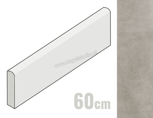 Keraben Boreal Grey 8x60 cm Plint Mat Vlak Naturale GT8RQ010 | 248711