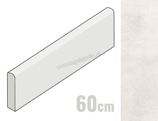 Keraben Boreal White 8x60 cm Plint Mat Vlak Naturale GT8RQ020 | 248714