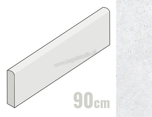 Keraben Underground White 8x90 cm Plint Mat Vlak Naturale P0000013 | 248735