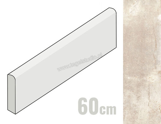 Kronos Ceramiche Carriere du Kronos Bruges 4.6x60 cm Plint Mat Vlak Naturel KRO8483 | 249344