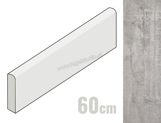 Sant Agostino Form Cement 7.3x60 cm Plint Mat Vlak Naturale CSABFOCE60 | 249677
