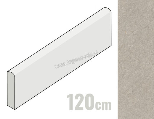 Atlas Concorde Boost Mineral Pearl 7.2x120 cm Plint Mat Vlak Naturale AIIL | 251894