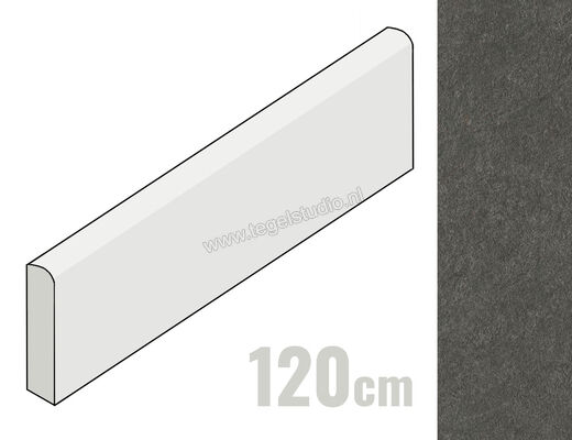 Atlas Concorde Boost Mineral Tarmac 7.2x120 cm Plint Mat Vlak Naturale AIIP | 251903