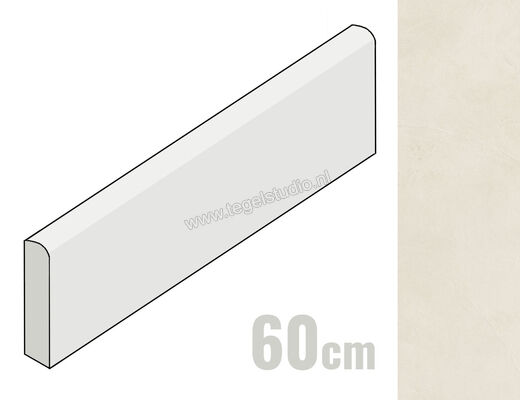 Atlas Concorde Prism Cotton 7.2x60 cm Plint Mat Vlak Naturale A4X0 | 253166