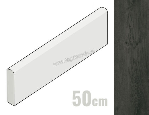 Keraben Madeira Negro Romo 8x50 cm Plint Mat Vlak Naturale GMDVP00K | 254261