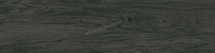 Keraben Madeira Negro 24.8x100 cm Vloertegel / Wandtegel Mat Vlak Naturale GMD4400K | 254330