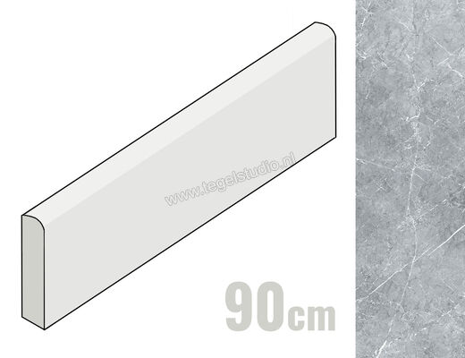 Keraben Inari Marengo 8x90 cm Plint Mat Gestructureerd Soft GVB6Q010 | 255767