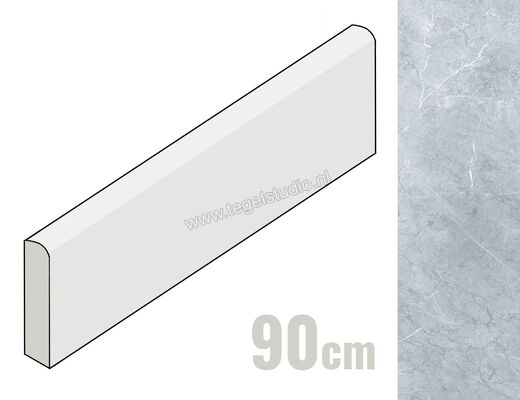 Keraben Inari Gris 8x90 cm Plint Mat Gestructureerd Naturale GVB6Q032 | 255791