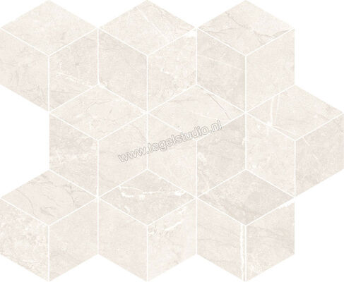 Keraben Inari Crema 26x30 cm Mozaiek Cube Glanzend Gestructureerd Lappato GVB5W001 | 256064