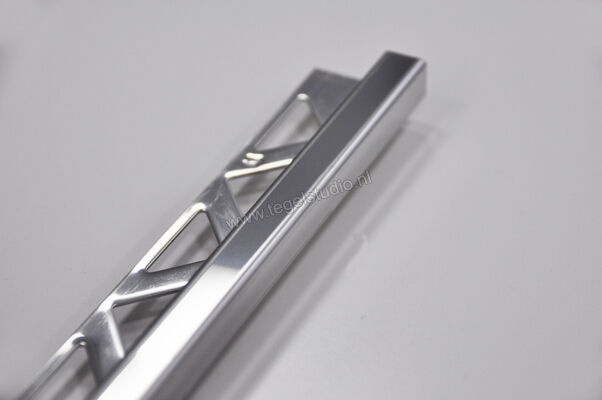Schlu-line Hoekig-E FEQ-S100 Afsluitprofiel Vierkant 2,5 m Profiel Roestvrij staal Roestvrij staal Sterkte: 10 mm Lengte: 2,5 m FEQ-S100 | 25808