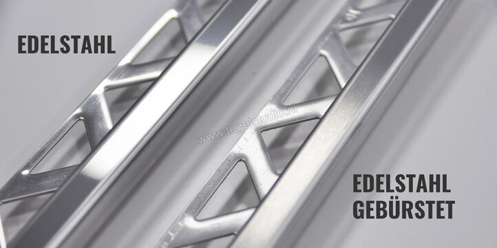 Schlu-line Hoekig-E FEQ-S110 Afsluitprofiel Vierkant 2,5 m Profiel Roestvrij staal Roestvrij staal Sterkte: 11 mm Lengte: 2,5 m FEQ-S110 | 25809
