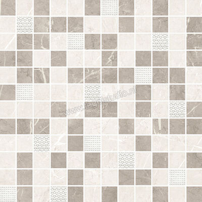 Keraben Inari Crema 30x30 cm Mozaiek Malla Glanzend Gestructureerd Gloss KVB04001 | 259388