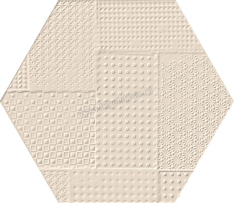 Emilceramica Sixty Sabbia 21x18.2 cm Wandtegel Small Esagona Silkteck Mat Gestructureerd Naturale EKN1 | 264350
